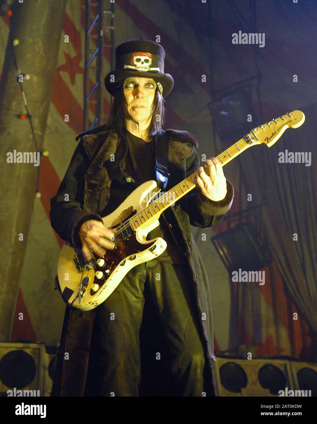 FEBRUARY 20: Mick Mars of Motley Crue performs at the Bi-Lo Center in ...