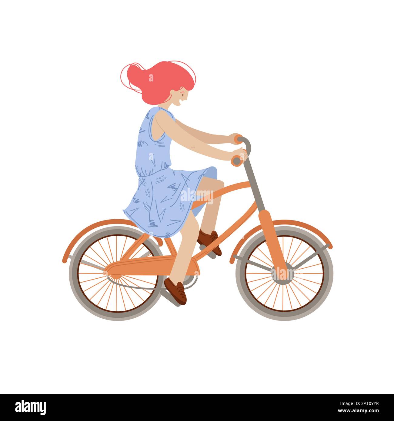 Cute girl ride a city bike. Smiling happy woman on a bicycle, vector illustration, doing summer sport activities, isolated on white background Stock Vector Image & Art - Alamy Cute girl ride a city bike. Smiling happy woman on a bicycle, vector illustration, doing summer sport activities, isolated on white background Stock Vector Image & Art - Alamy
