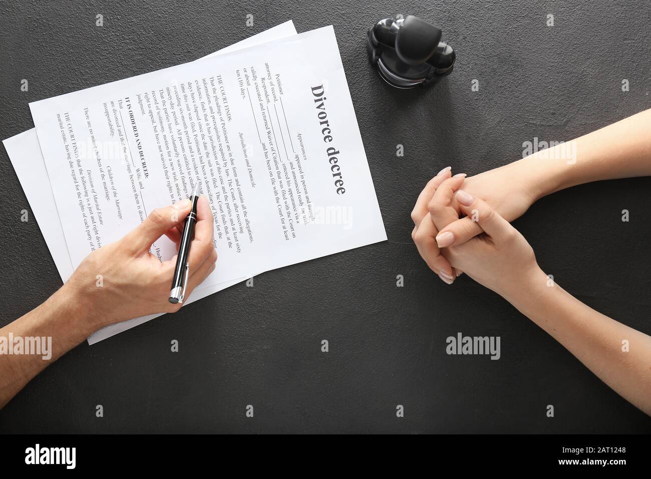 Black couple divorce hi-res stock photography and images - Alamy