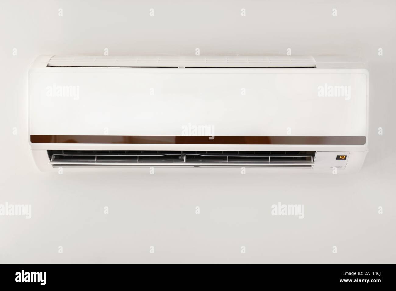 Modern air conditioner on wall Stock Photo - Alamy