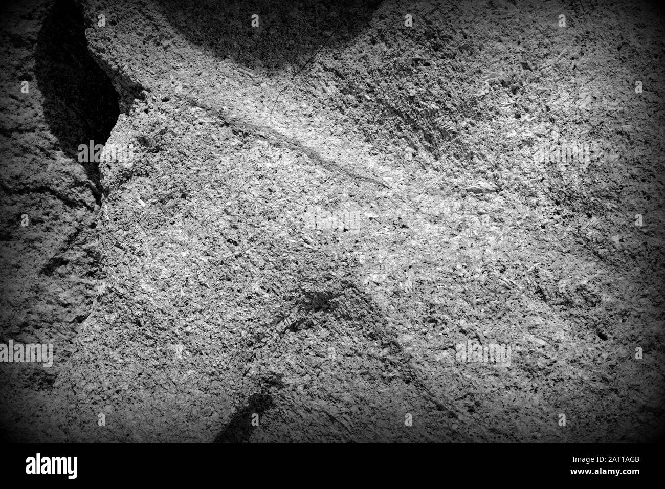 Coastal rock texture close-up. Stone background black and white Stock ...