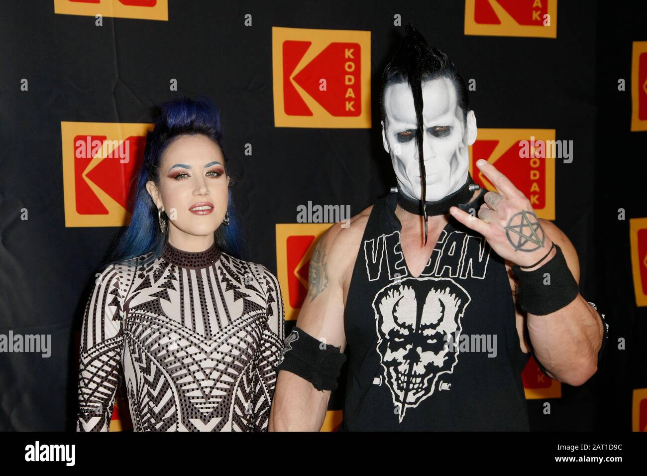 Los Angeles, Ca. 29th Jan, 2020. Alissa White Gluz and Doyle Wolfgang von Frankenstein attend the Fourth Annual Kodak Film Awards at the ASC Clubhouse on January 29, 2020 in Los Angeles, California. Photo: CraSH/imageSPACE/MediaPunch Credit: Media Punch Inc/Alamy Live News/Alamy Live News Stock Photo