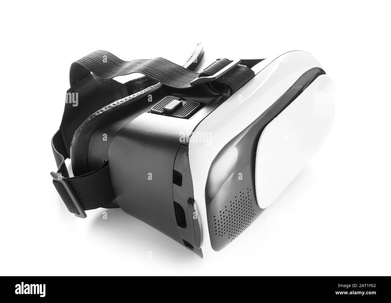 Modern virtual reality glasses on white background Stock Photo Alamy