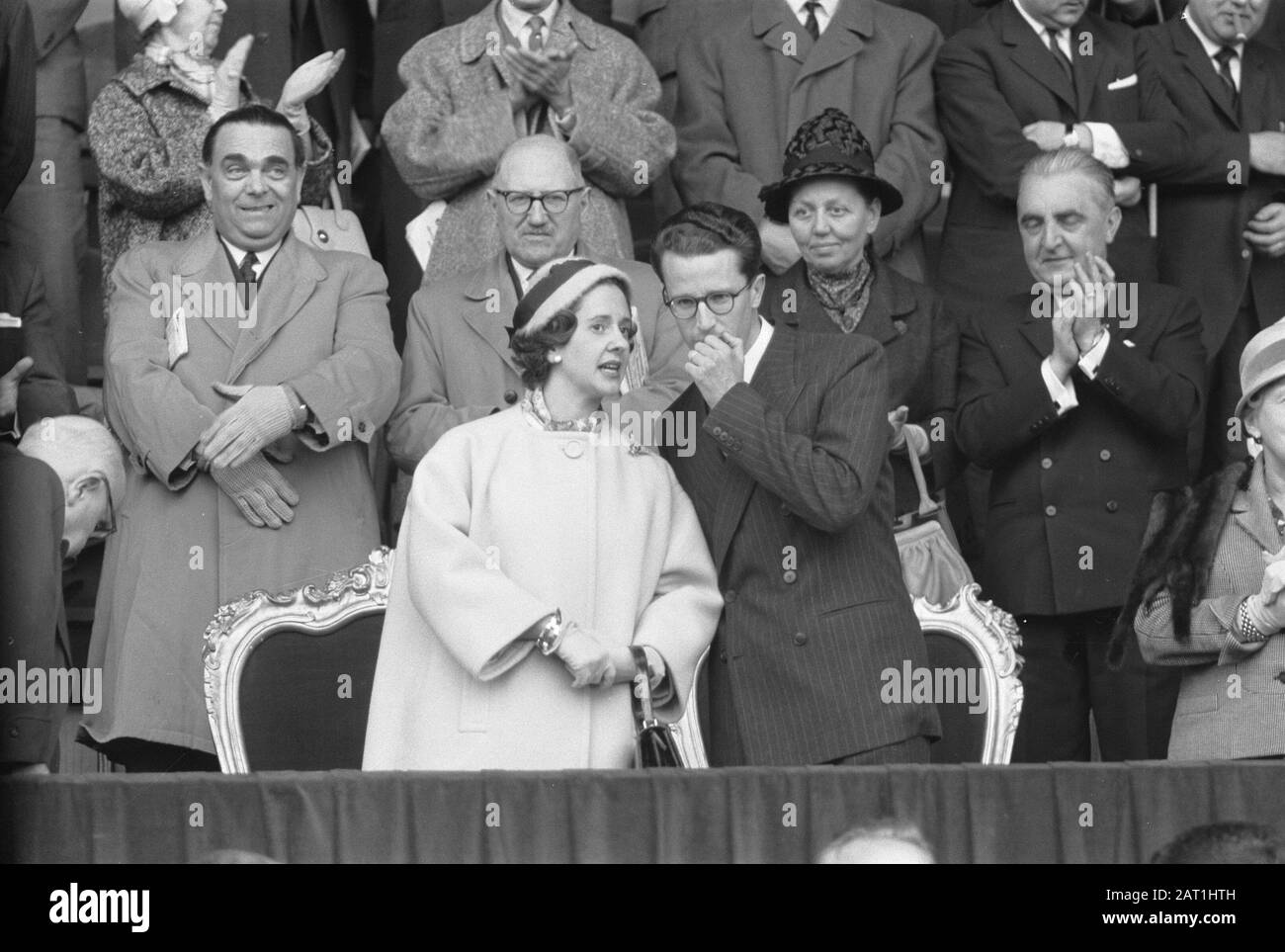 Europa Cup 1 King Baudouin And Queen Fabiola Are Present At The Match Date 3 May