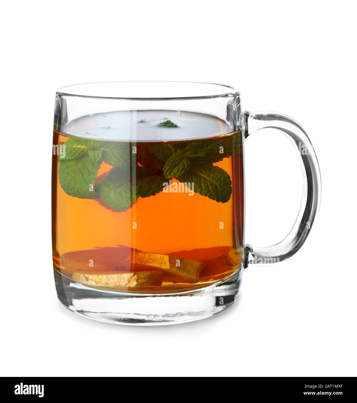 Ginger tea on white hires stock photography and images Alamy