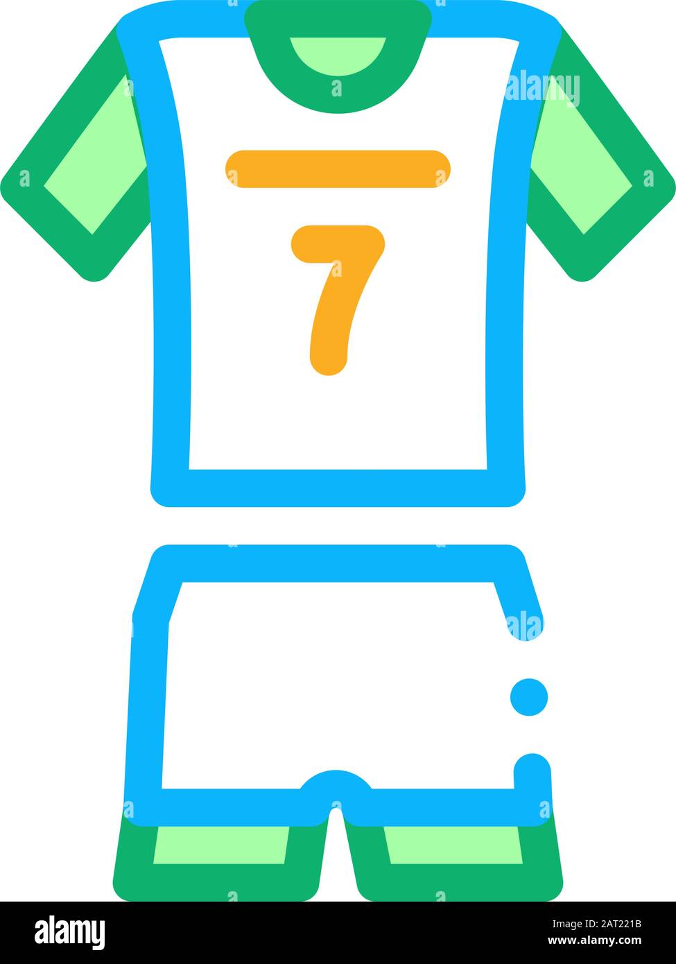 Volleyball Uniform Icon Vector Outline Illustration Stock Vector Image & Art Alamy