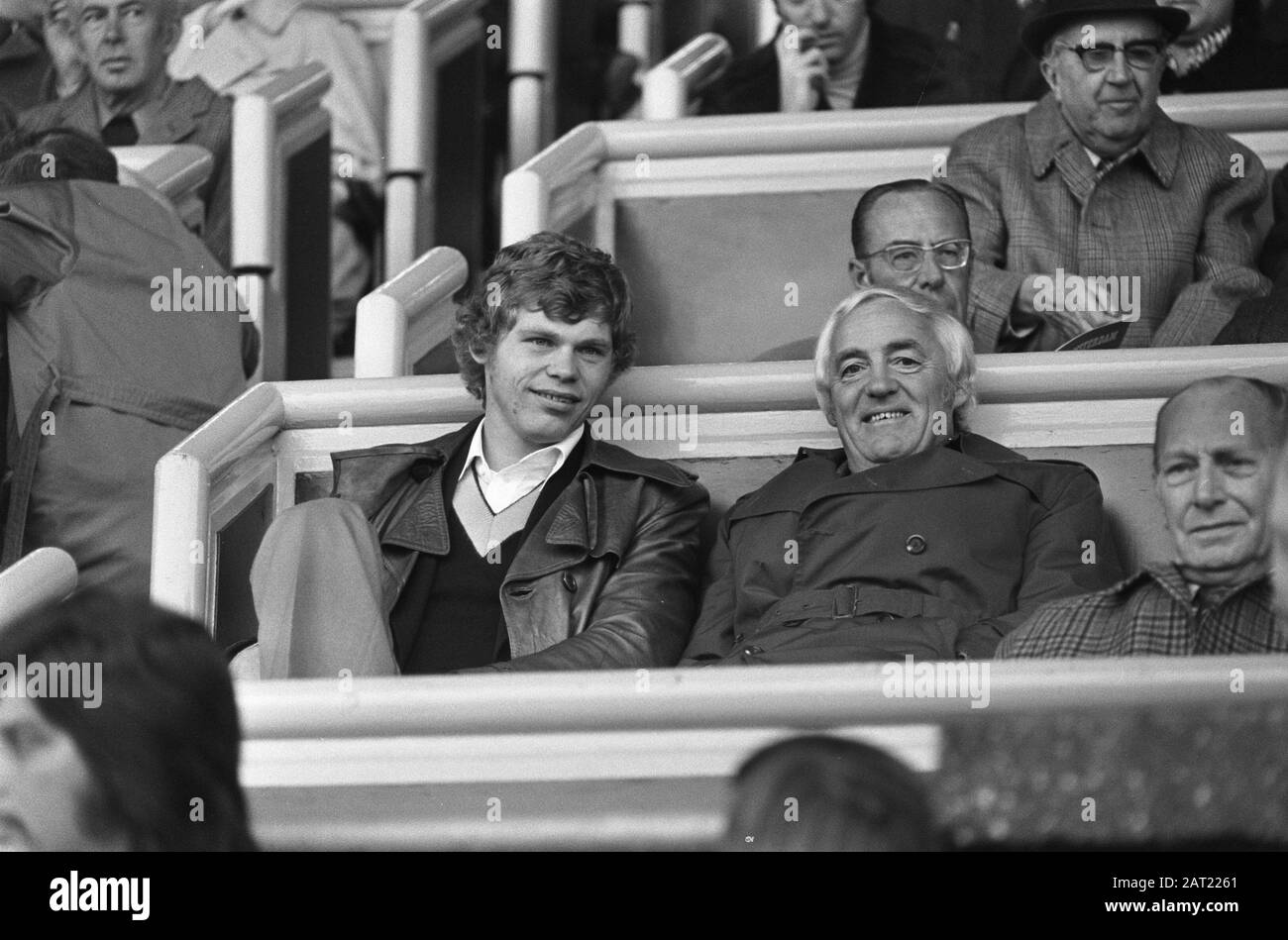 FC Amsterdam versus Ajax 02; Nico Jansen (left) and Cor Coster on