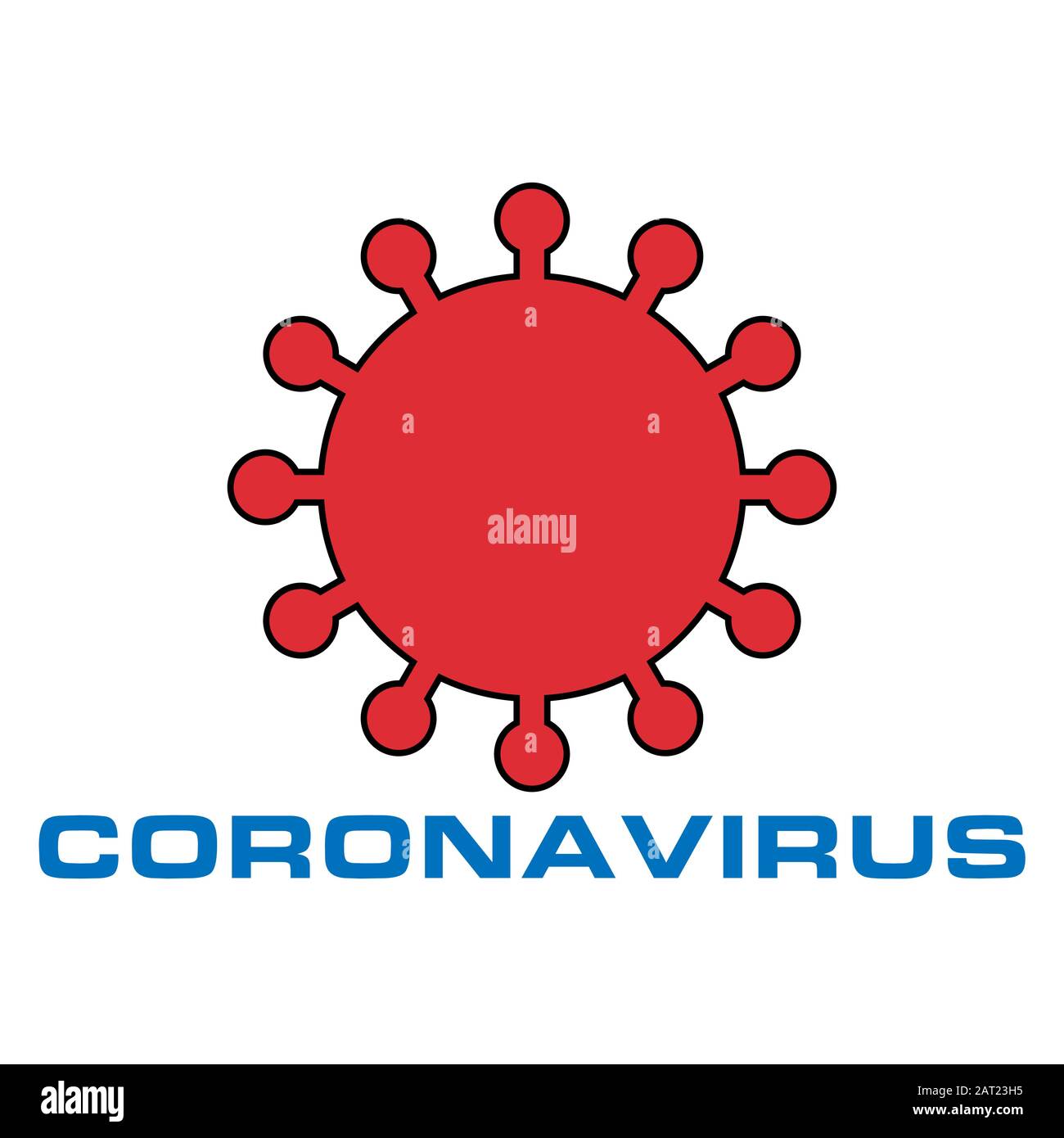 New Coronavirus symbol isolated on background Stock Vector Image & Art ...