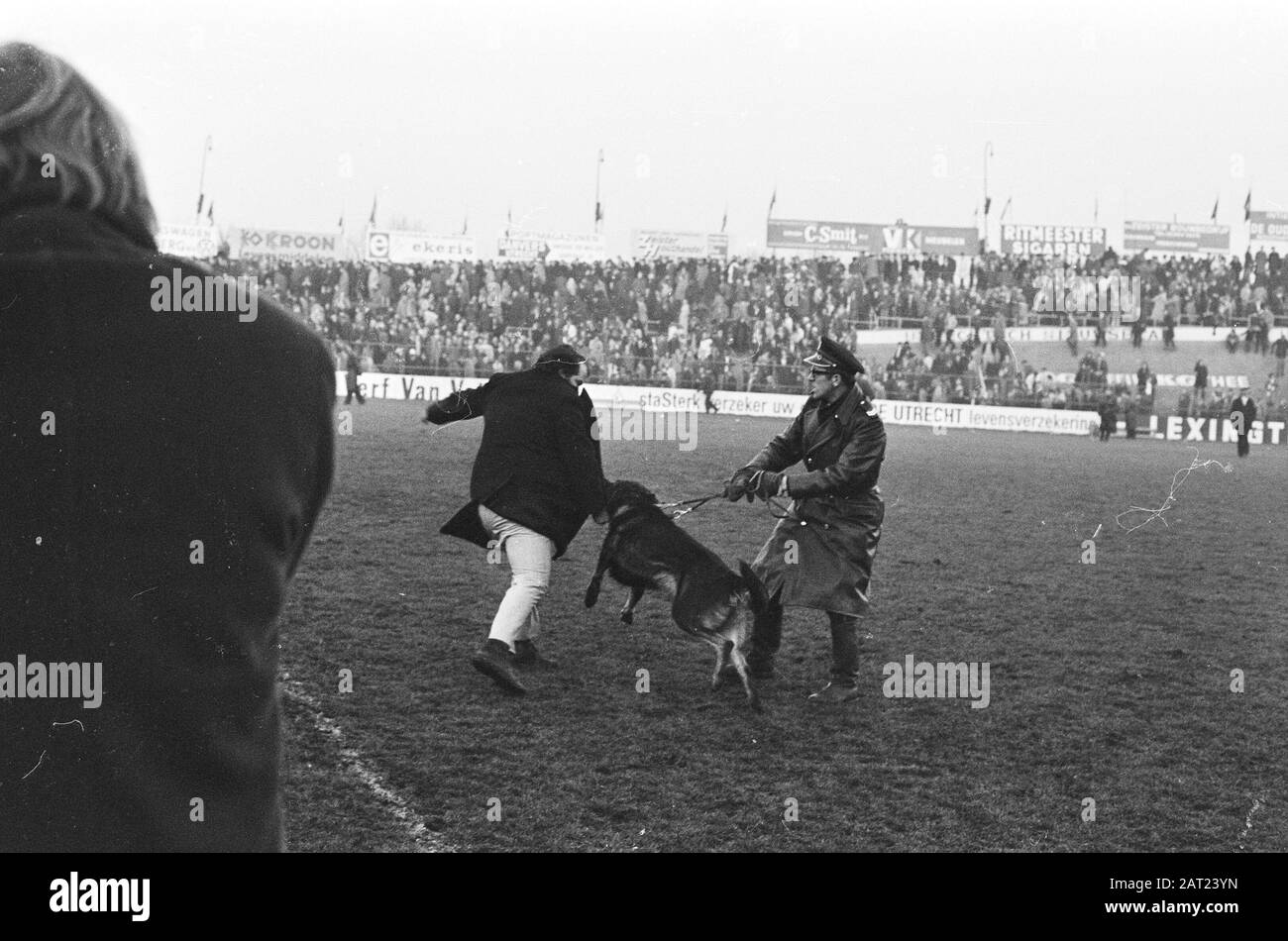 Police Football Supporters Black And White Stock Photos Images Alamy