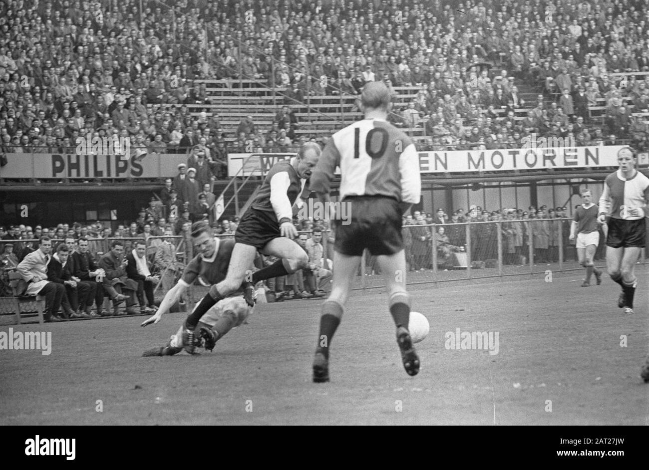 Feyenoord against Sparta 01, game moment with Henk Groot Feyenoord