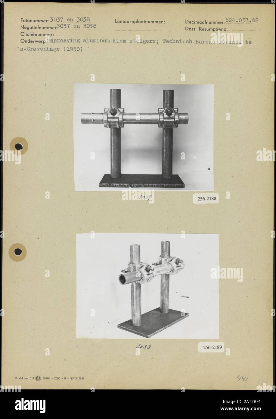 Scaffolding Clamps Photo 1 Trial Aluminium Scaffolding Clamp Technical Bureau Bovanda Te S Gravenhage 8x10 5 Cm Unknown Photo 2 Trial Aluminium Scaffolding Clamp Technical Bureau Bovanda At The Hague 8x11 Cm Unknown