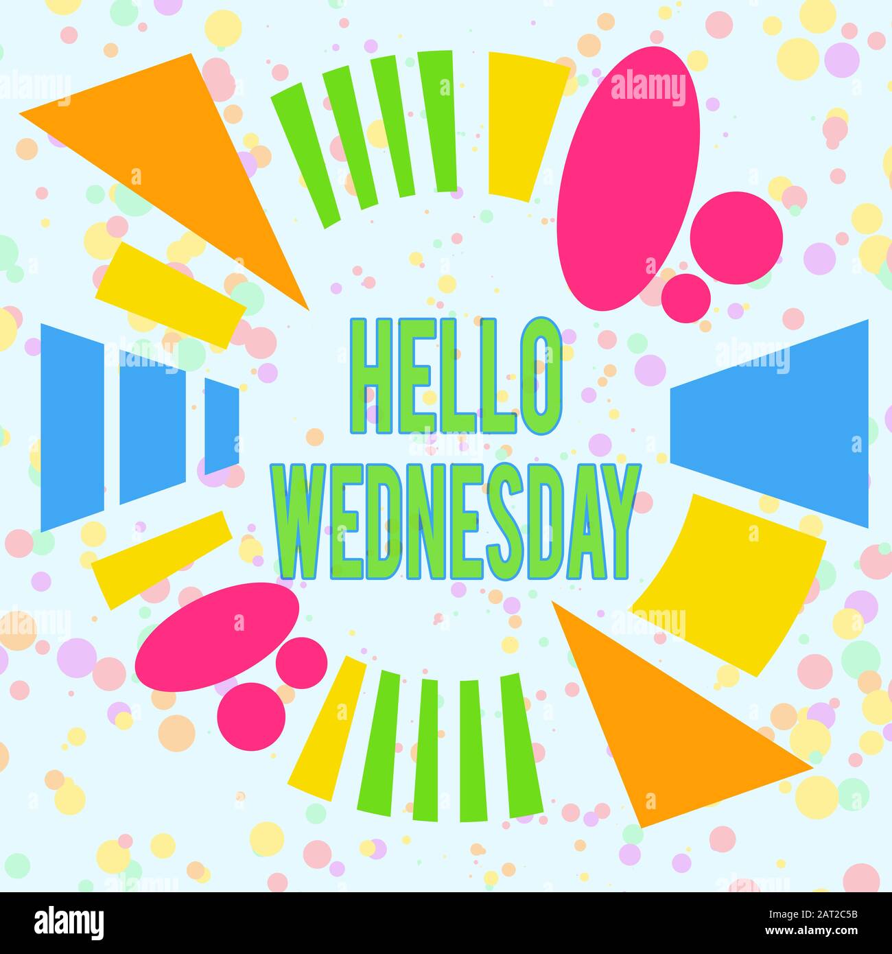 images Hello Wednesday Images https www alamy com handwriting text hello wednesday conceptual photo hump day middle of the working week of the calendar asymmetrical uneven shaped format pattern objec image341802199 html