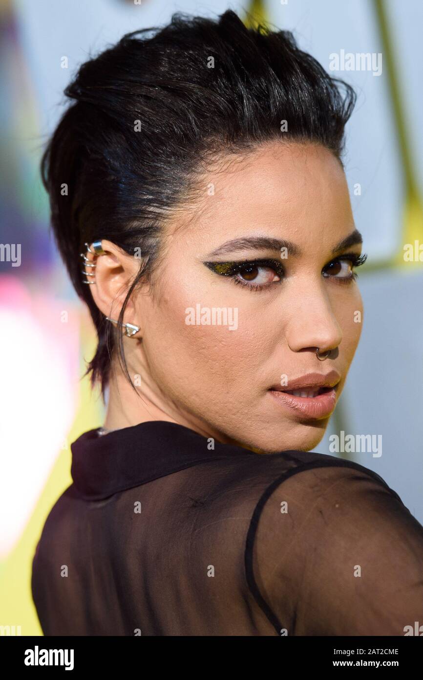 Jurnee Smollett-Bell attending the world premiere of Birds of Prey and the Fantabulous Emancipation of One Harley Quinn, held at the BFI IMAX, London. Stock Photo