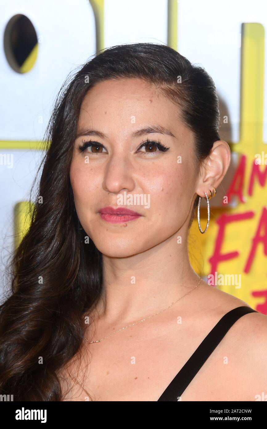 Christina Hodson attending the world premiere of Birds of Prey and the Fantabulous Emancipation of One Harley Quinn, held at the BFI IMAX, London. Stock Photo