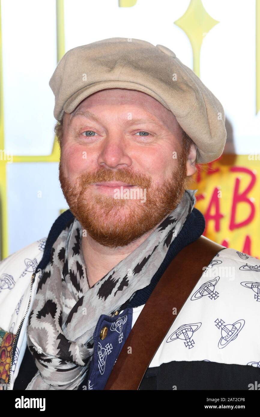 Leigh Francis attending the world premiere of Birds of Prey and the Fantabulous Emancipation of One Harley Quinn, held at the BFI IMAX, London. Stock Photo