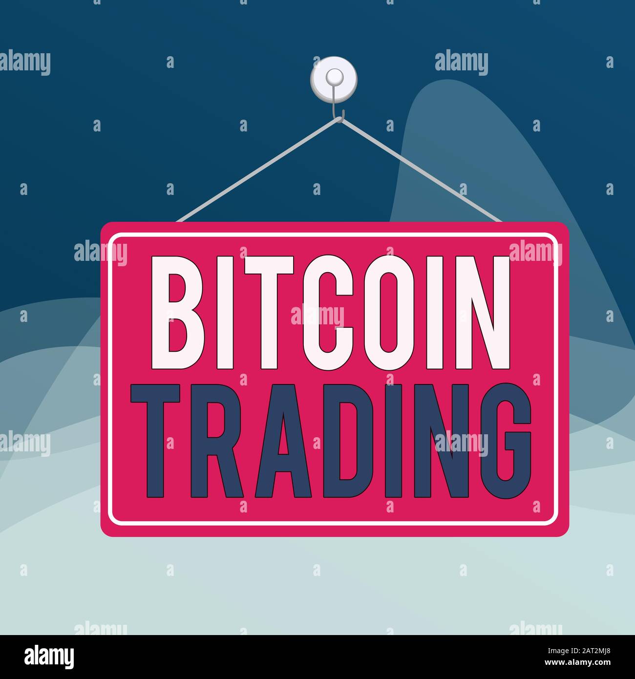 Writing note showing Bitcoin Trading. Business concept for buying and  selling of cryptocurrency in stocks market Memo reminder empty board  attached ba Stock Photo - Alamy