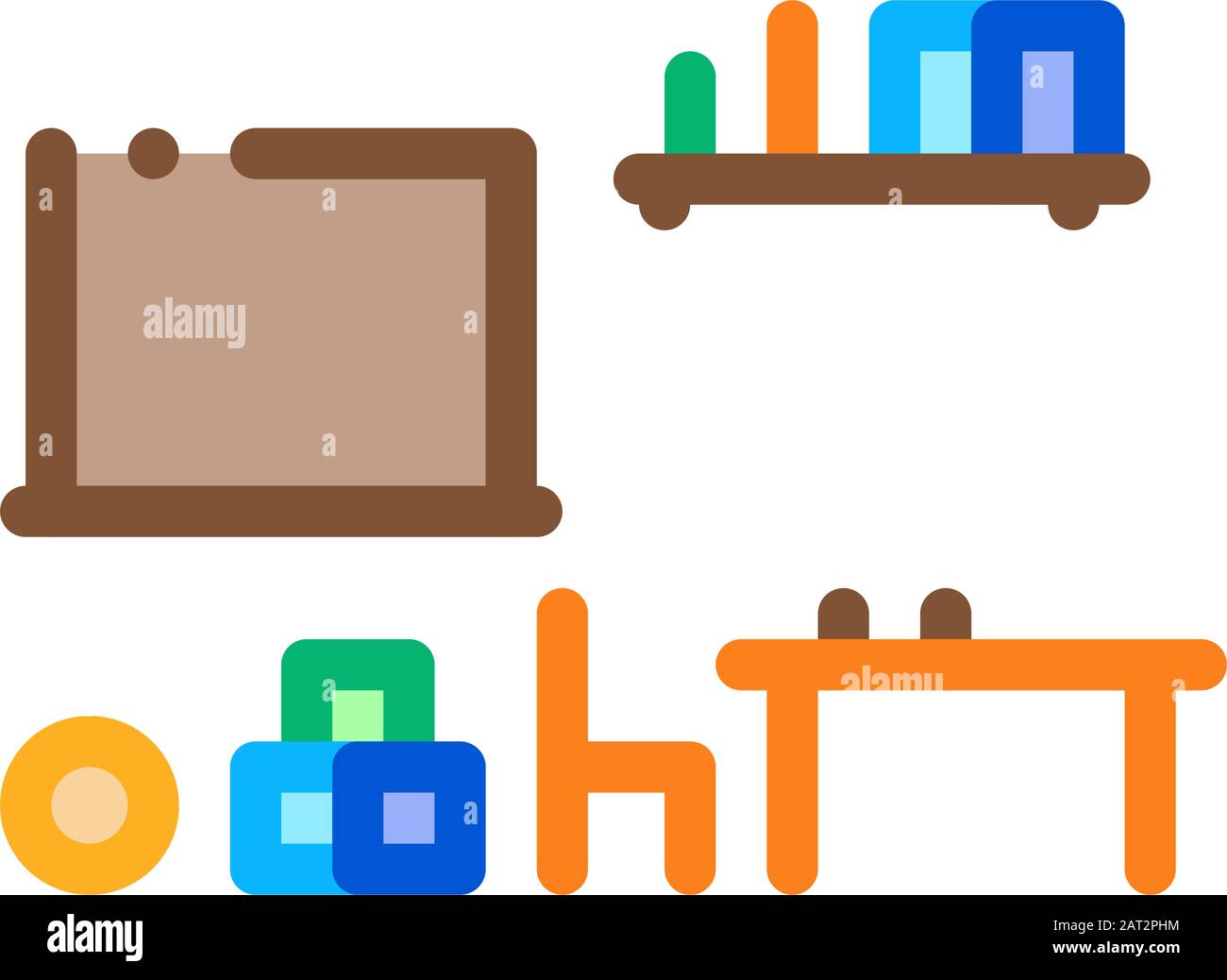 Children Room Icon Vector Outline Illustration Stock Vector Image & Art ...
