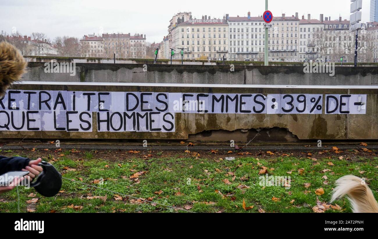 Feminist protest collages, Lyon, Rhone, AURA Region, France Stock Photo ...
