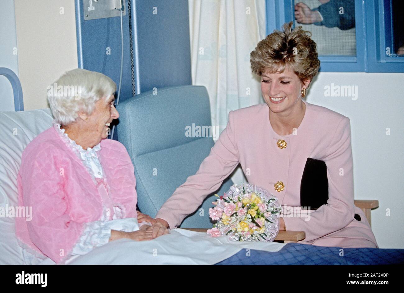 Princess Diana visits Bromsgrove Community Hospital, England, Britain Stock Photo