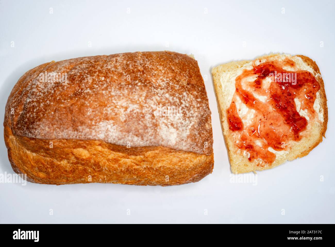 Bread and jam Stock Photo Alamy