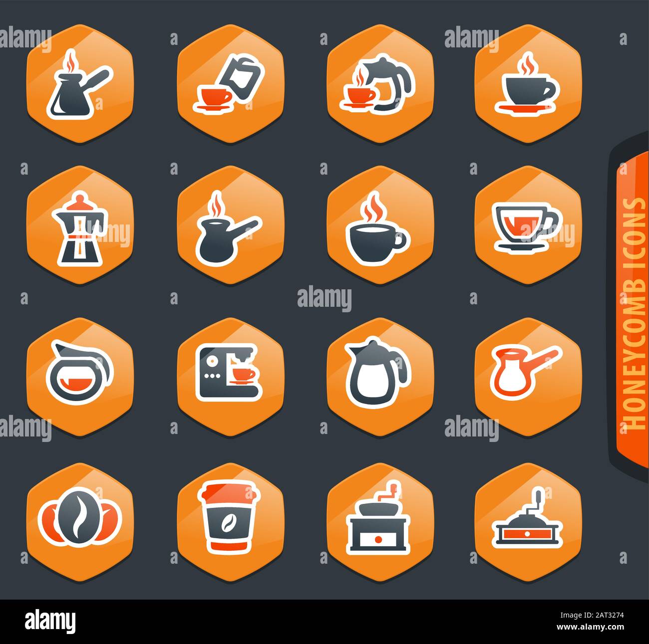 Coffee icons set Stock Vector Image & Art Alamy