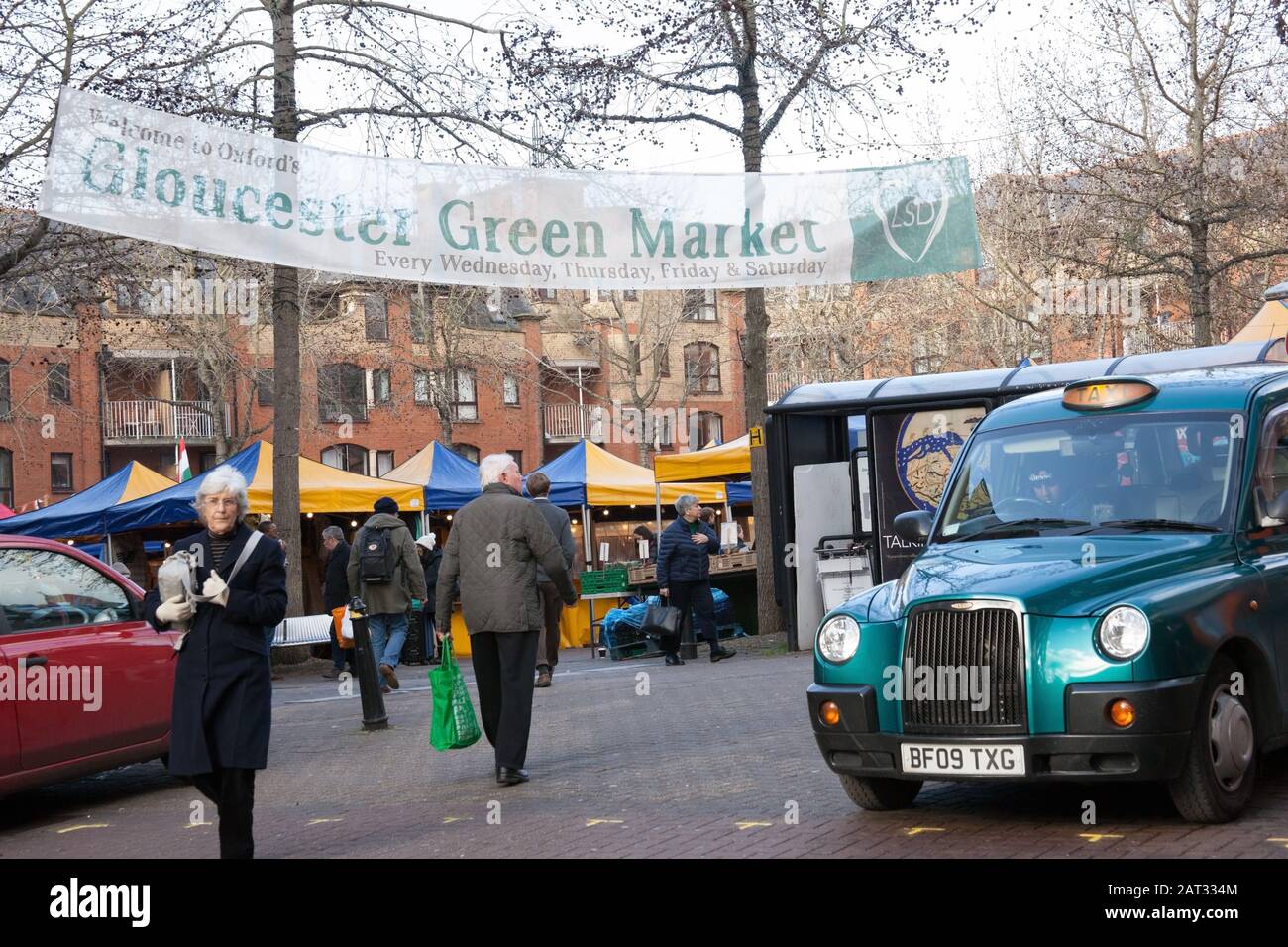 Gloucester Green Market in Oxford, UK Stock Photo