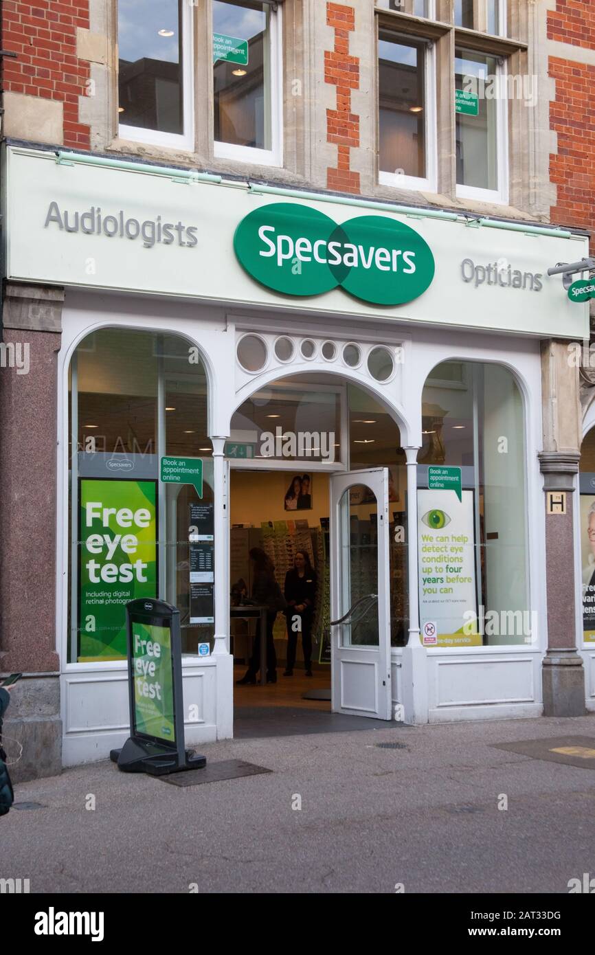 Specsavers in Oxford, UK Stock Photo