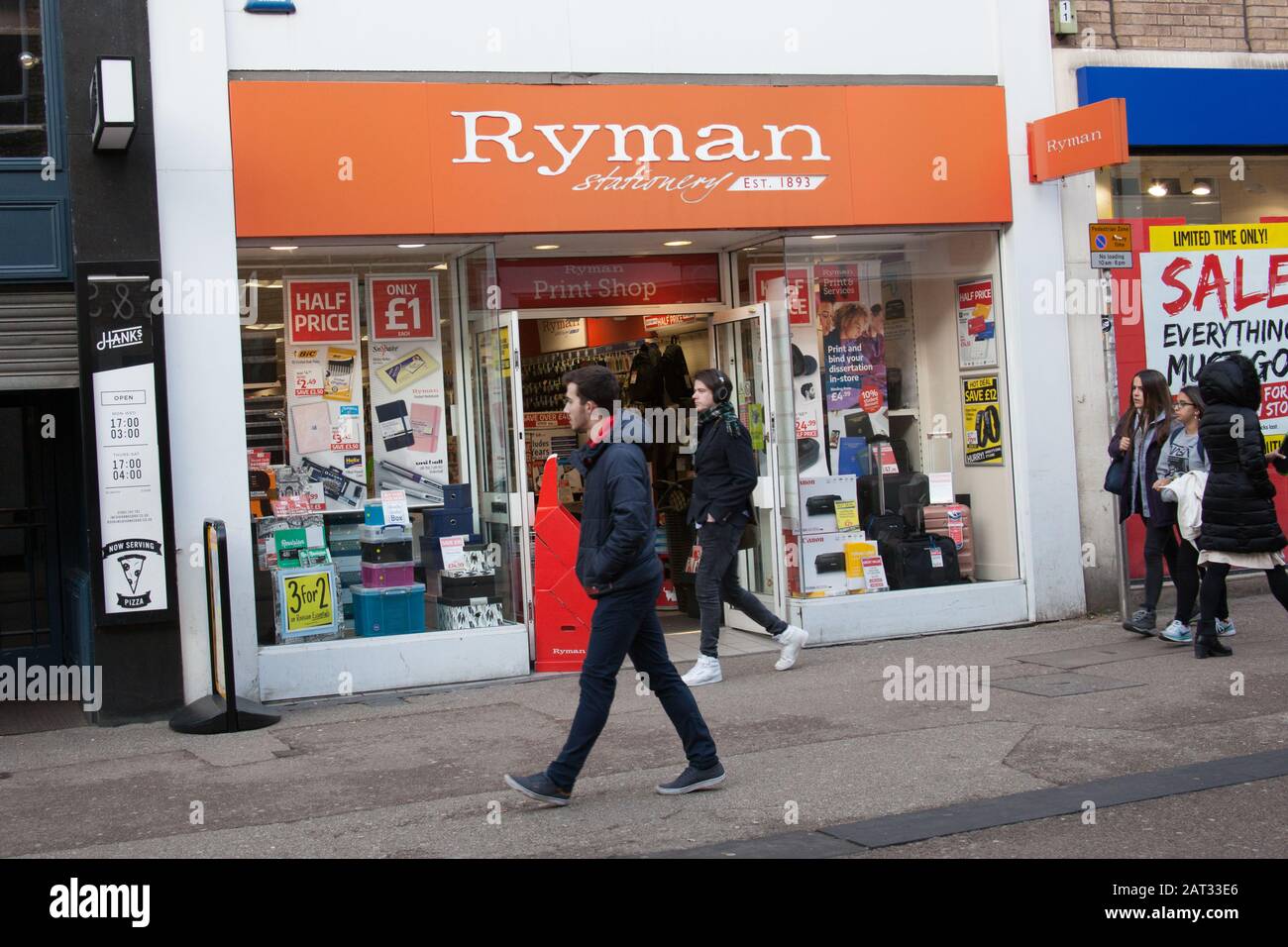 Ryman, Stationary shop in Oxford Stock Photo