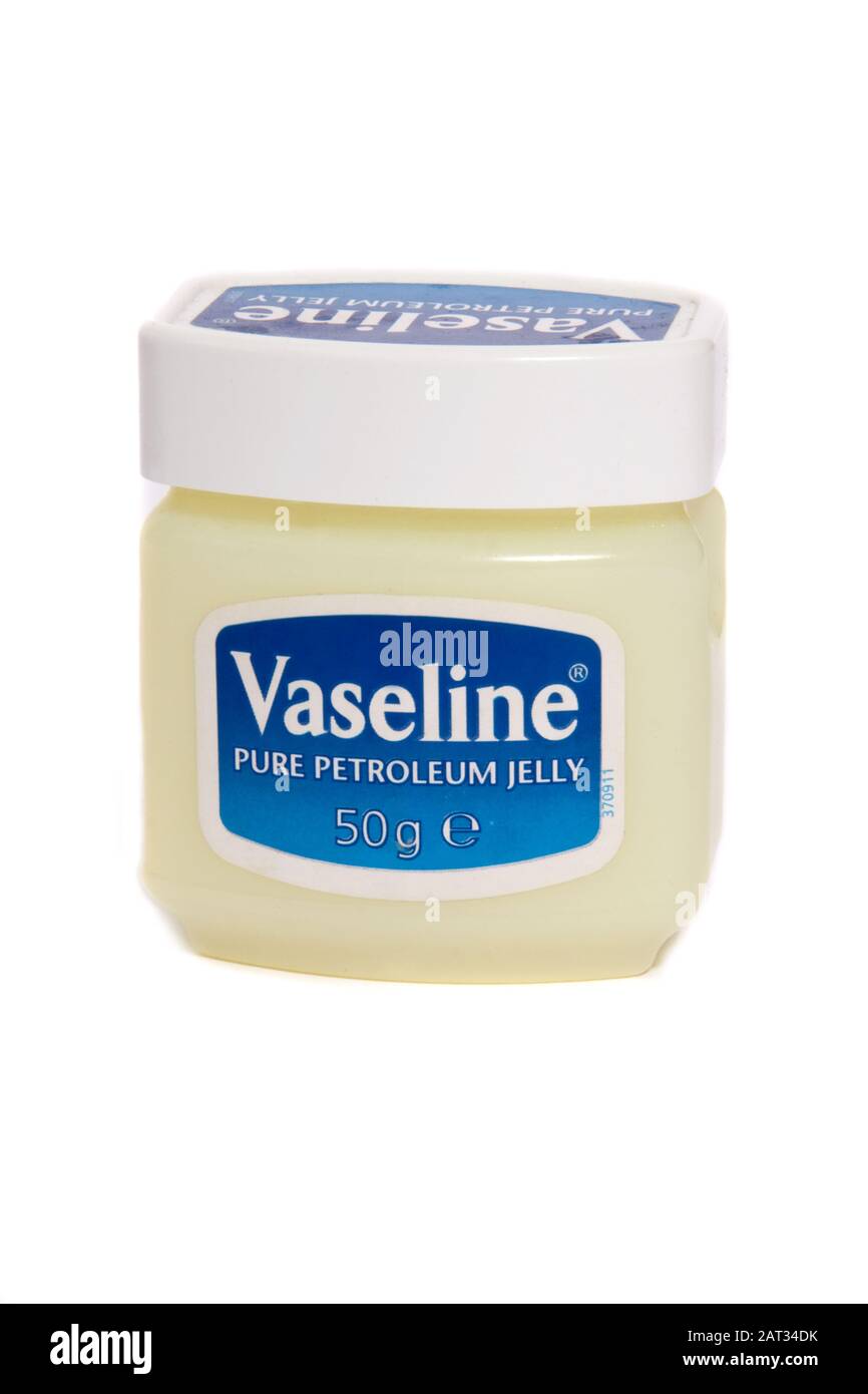 A tub of Vaseline Stock Photo