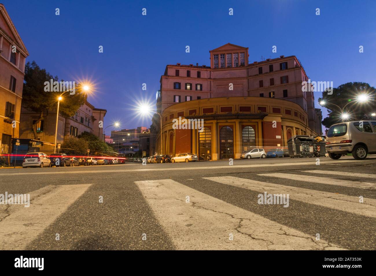 Pulladium Building Rome, Italy - Dec 31, 2019: The Palladium building in Garbatella ...