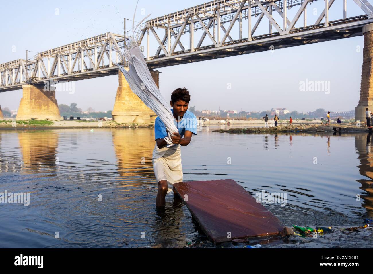Yamuna river agra pollution hi-res stock photography and images - Alamy