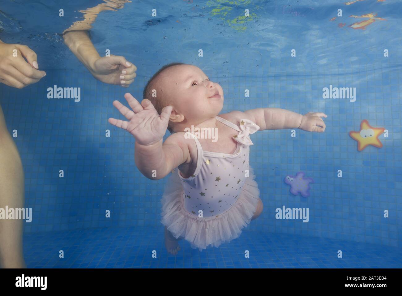 Odessa, Ukraine, Eastern Europe. 8th Aug, 2018. Little baby girl learns