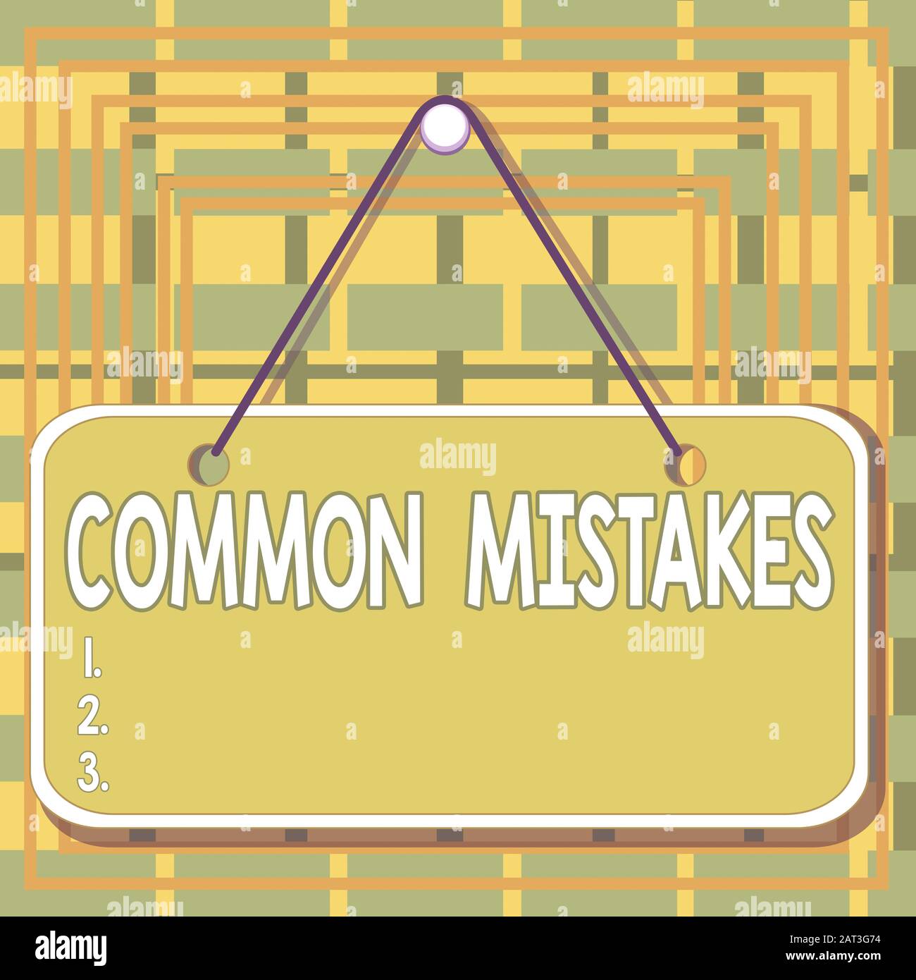 Text sign showing Common Mistakes. Business photo text actions that are ...
