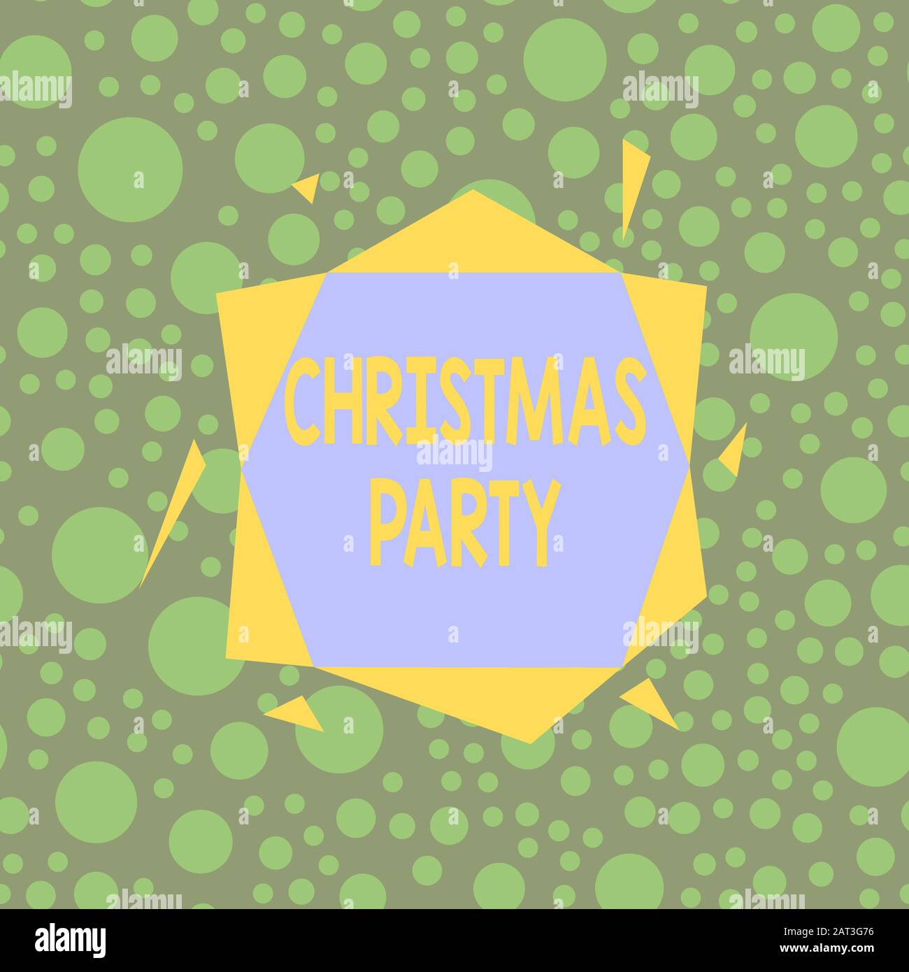 Handwriting text writing Christmas Party. Conceptual photo annual festival commemorating the birth of Jesus Christ Asymmetrical uneven shaped format p Stock Photo