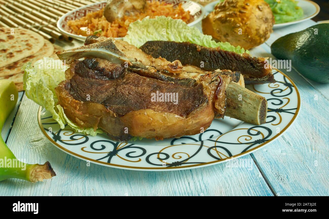 Nyama Choma, meaning barbecued meat , Kenyan cuisine, Traditional