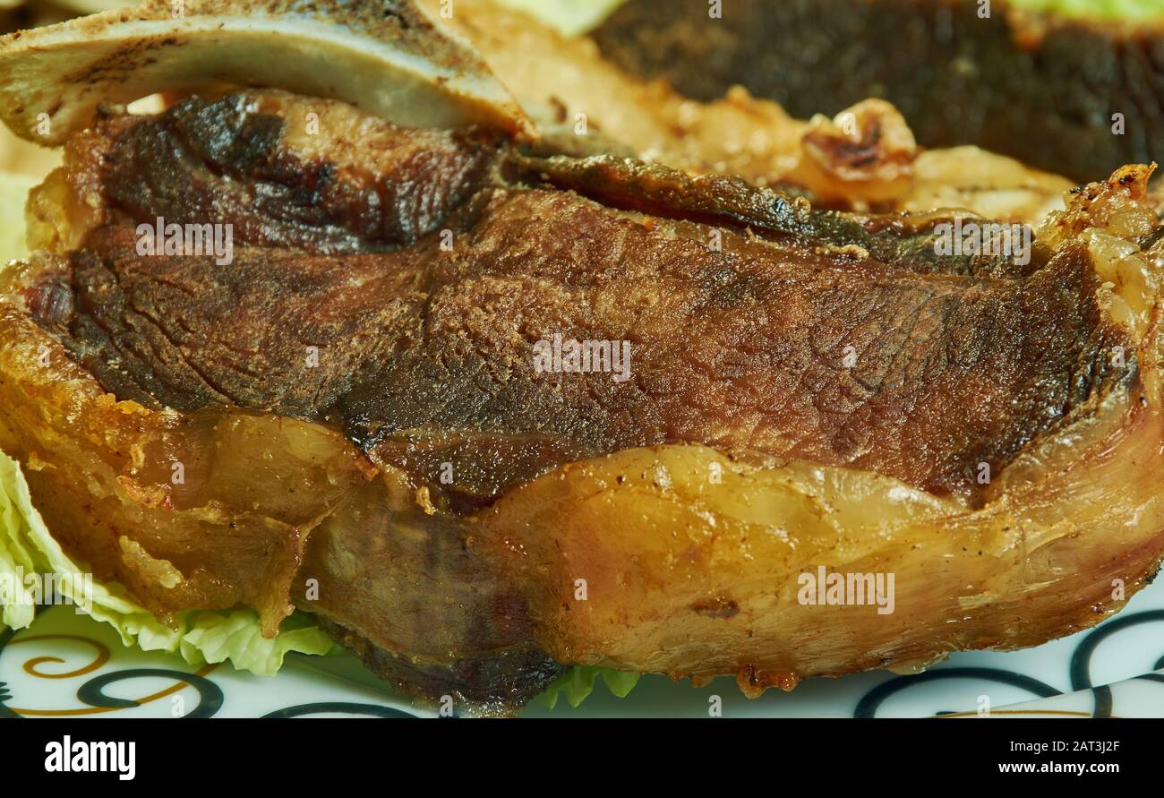 Nyama Choma, meaning barbecued meat , Kenyan cuisine, Traditional