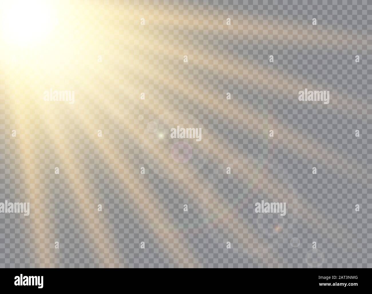 Vector transparent sunlight special lens flare light effect. Stock Vector