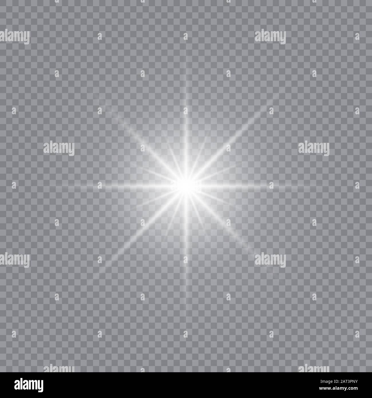 Glow light effect. White glowing light burst explosion with transparent ...