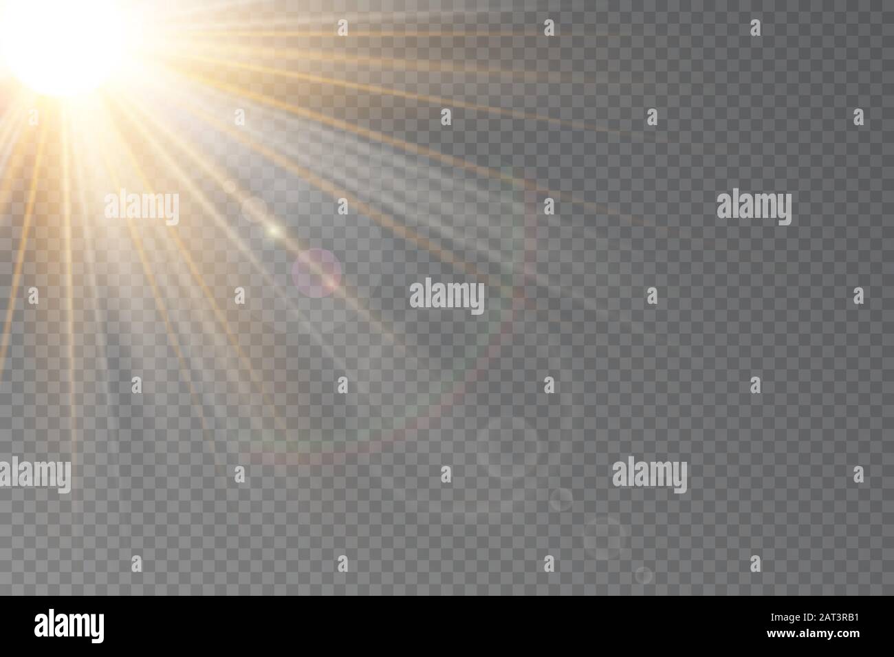Sumlight Effect Vector transparent sunlight special lens flare light effect Stock ...