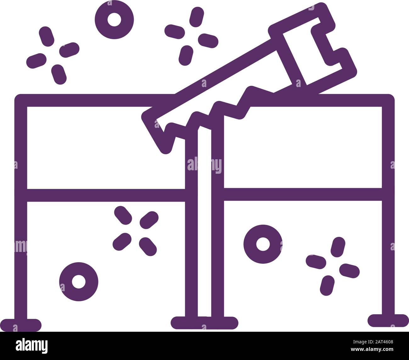 magician box with handsaw cutting Stock Vector Image & Art Alamy