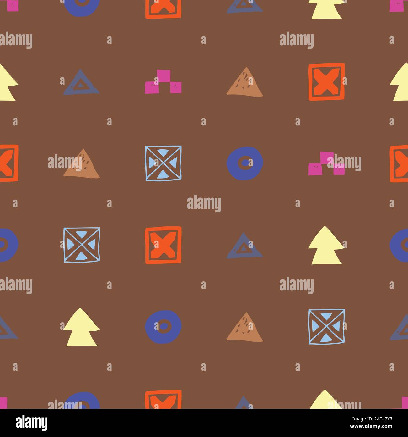 Seamless Ethnic pattern. Tribal vector abstract background Stock Vector ...