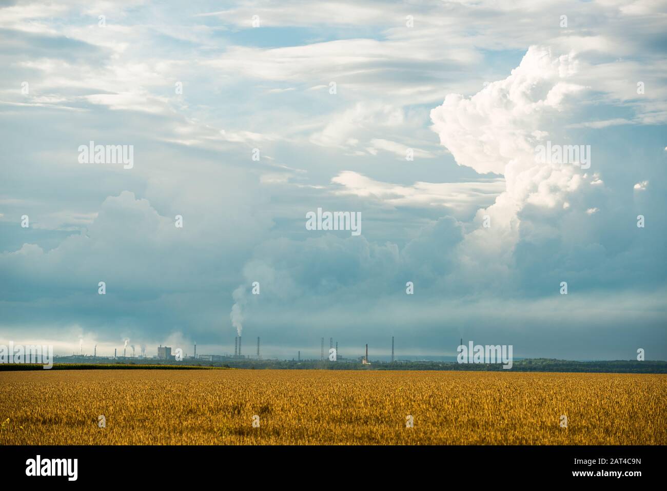 View of the Sumy, the city at the east of Ukraine Stock Photo