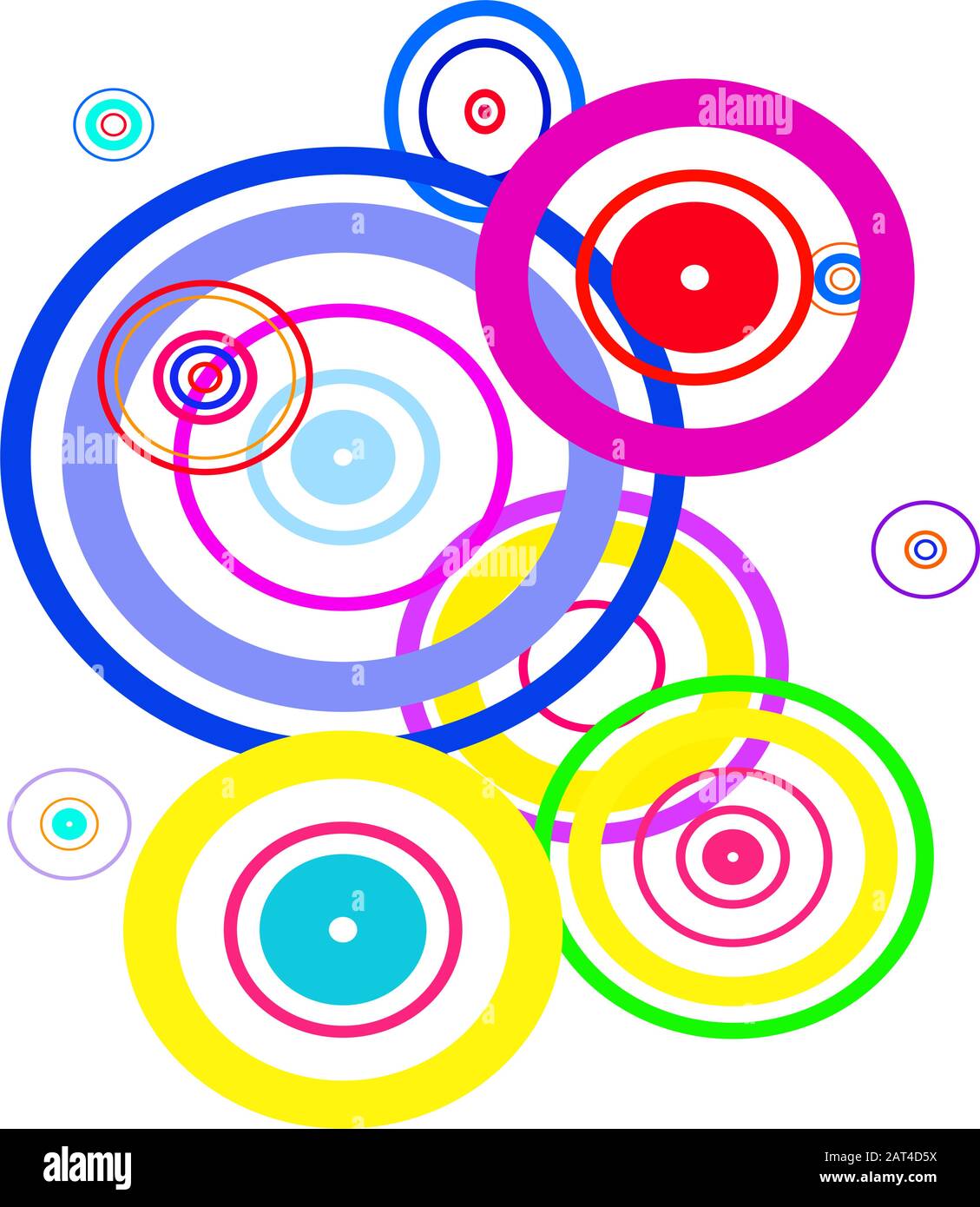 Colorful rings on white background Stock Vector Image & Art - Alamy
