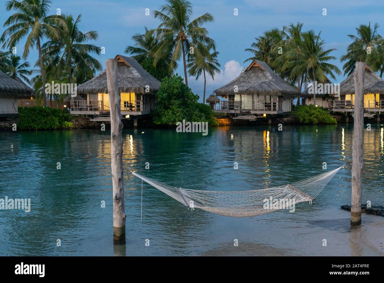 A resort in Moorea, French Polynesia Stock Photo Alamy