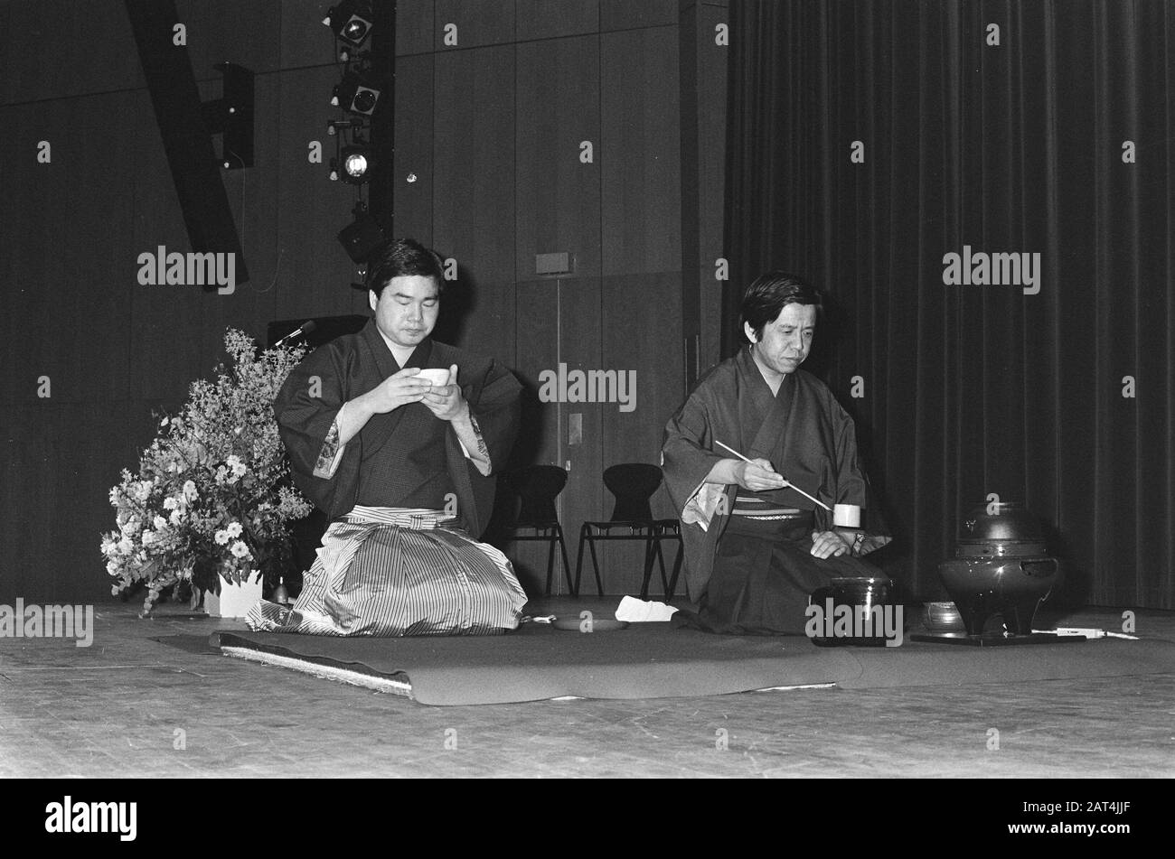 Japanese tea ceremony at the RAI in Amsterdam as part of the Japanese