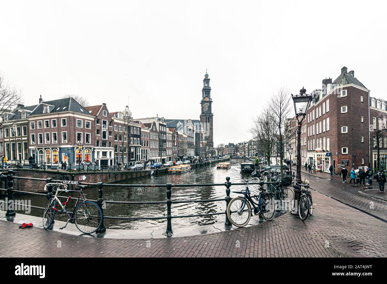 Murky Amsterdam day, December 2019 Stock Photo
