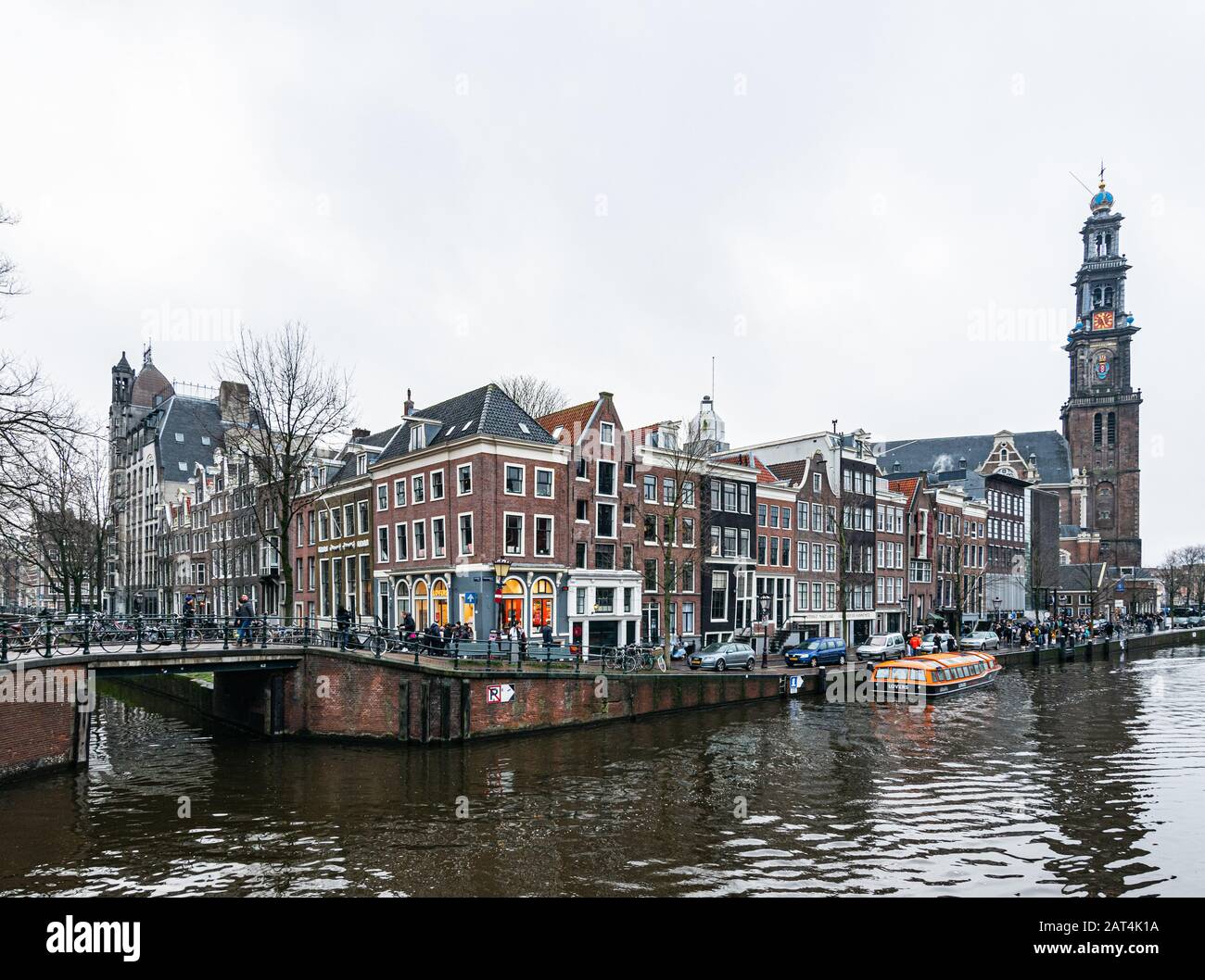 Murky Amsterdam day, December 2019 Stock Photo