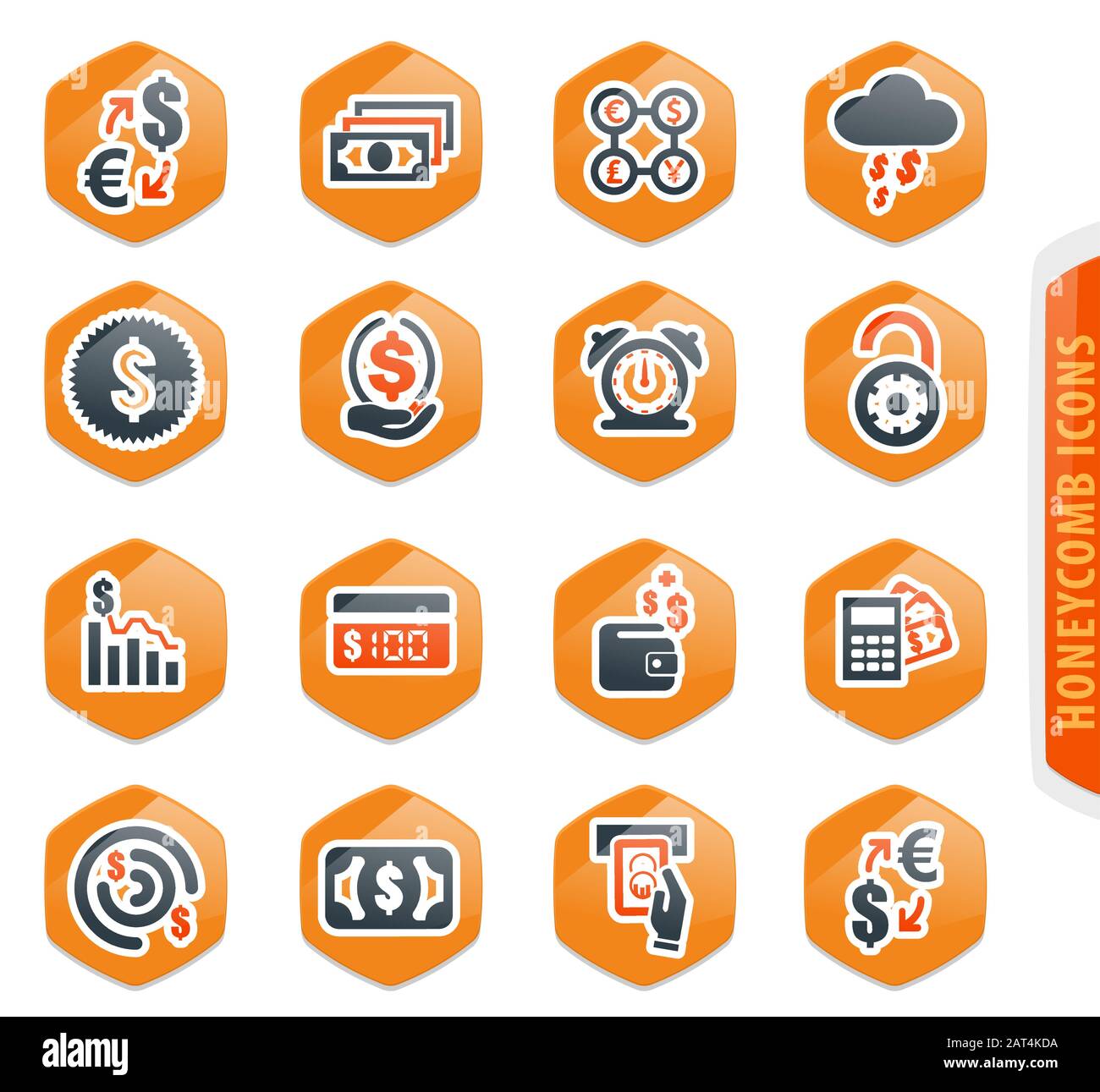 E-commers icons set Stock Vector