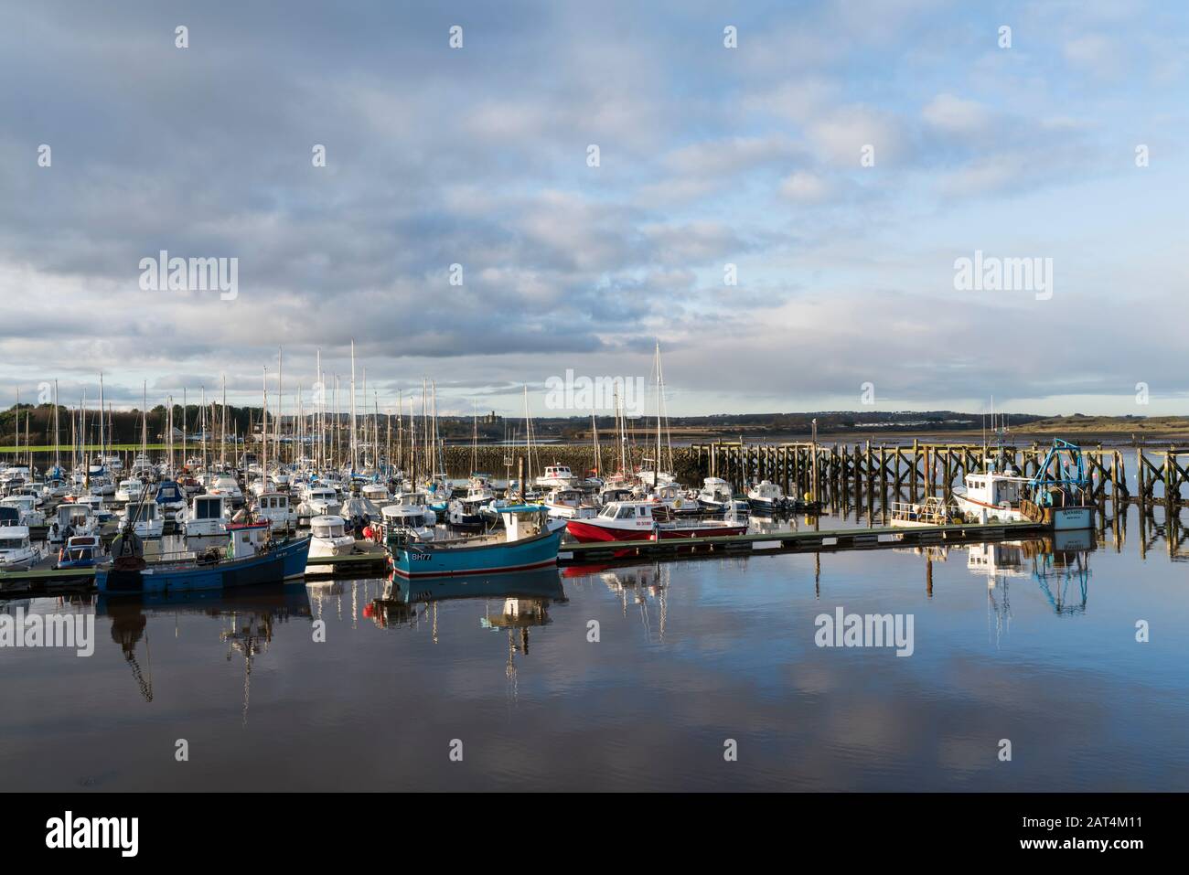 Amble harbour, Northumberland. Stock Photo