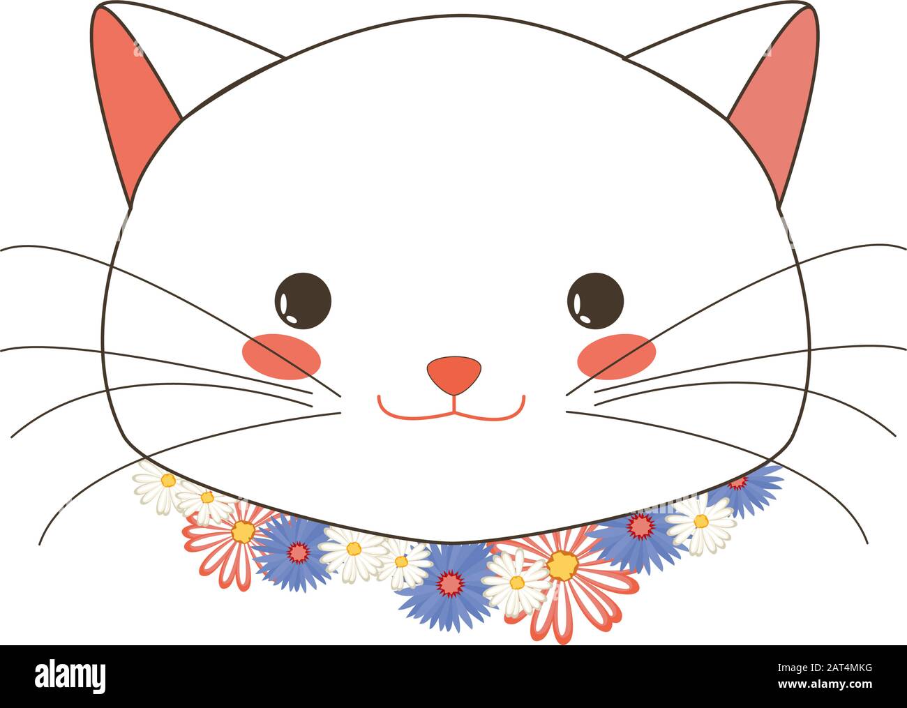 kitten flower collar